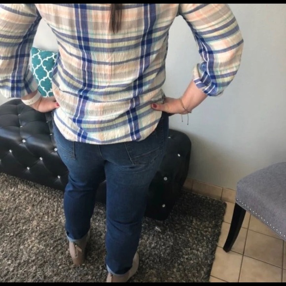 The L&B High Rise Distressed Boyfriend Jean - Sz 22 - Picture 8 of 10